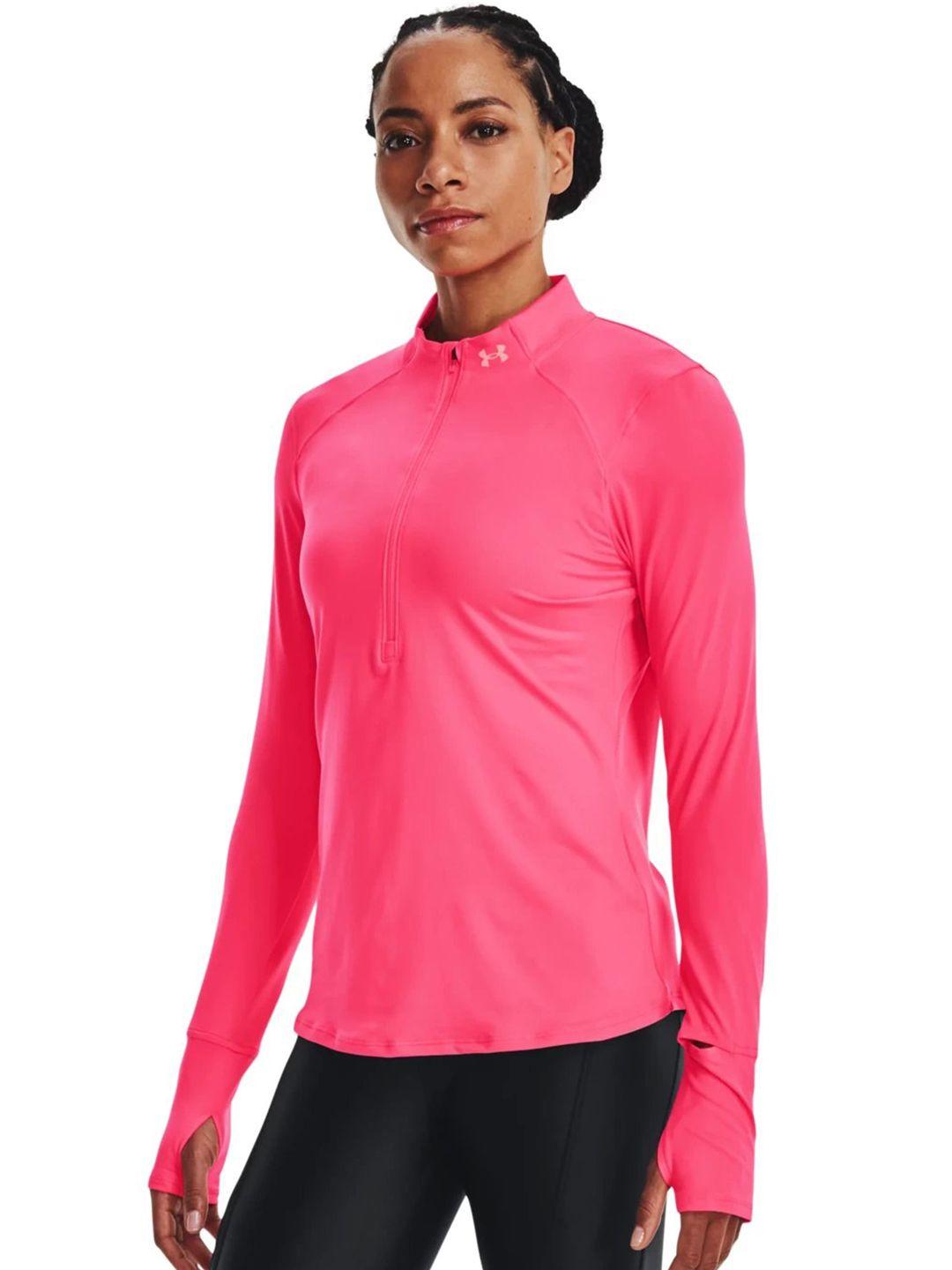 under armour qualifier run high neck tshirt