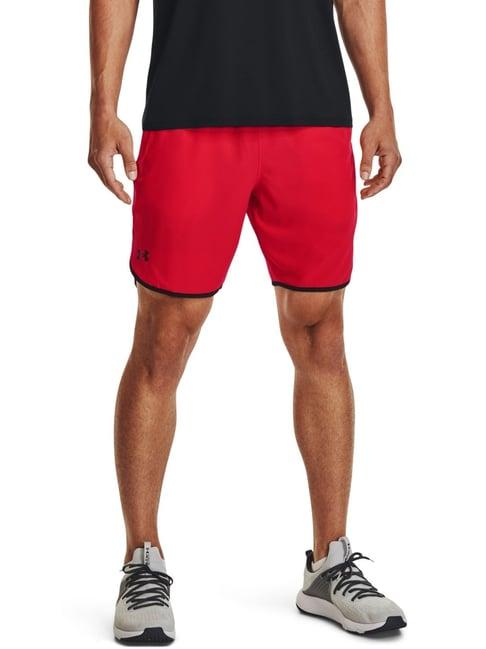 under armour red loose fit sports shorts