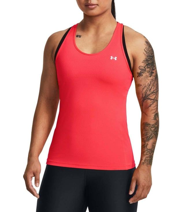 under armour red slim fit tank top