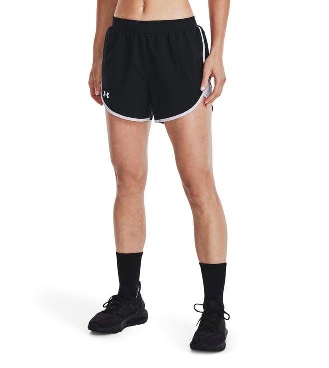 under armour run black loose fit running shorts