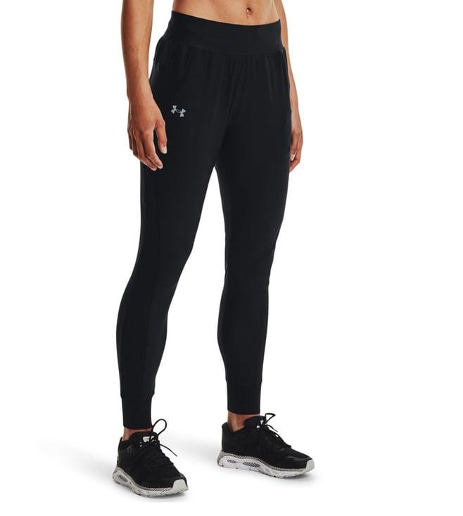 under armour run black slim fit running joggers