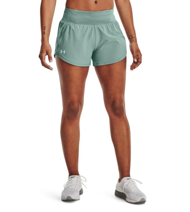 under armour run green slim fit running shorts