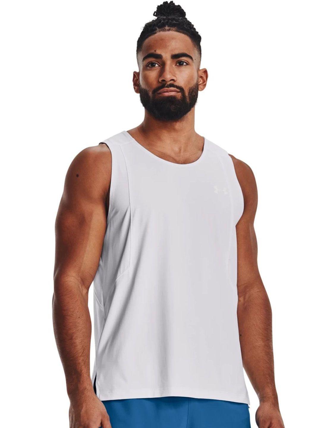 under armour slim fit iso-chill laser singlet sleeveless running t-shirt