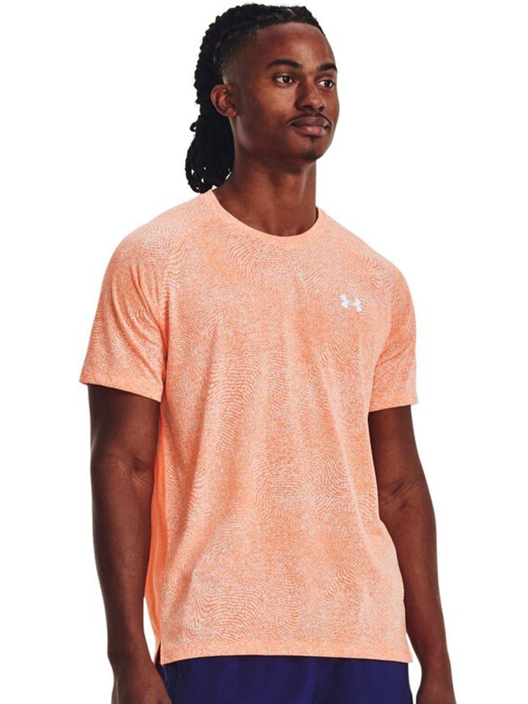 under armour streaker micro mesh abstract printed short sleeves slim-fit t-shirt
