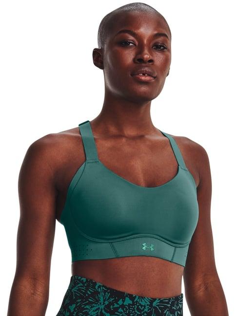 under armour teal green plain sports bra