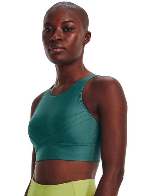 under armour teal green plain sports bra