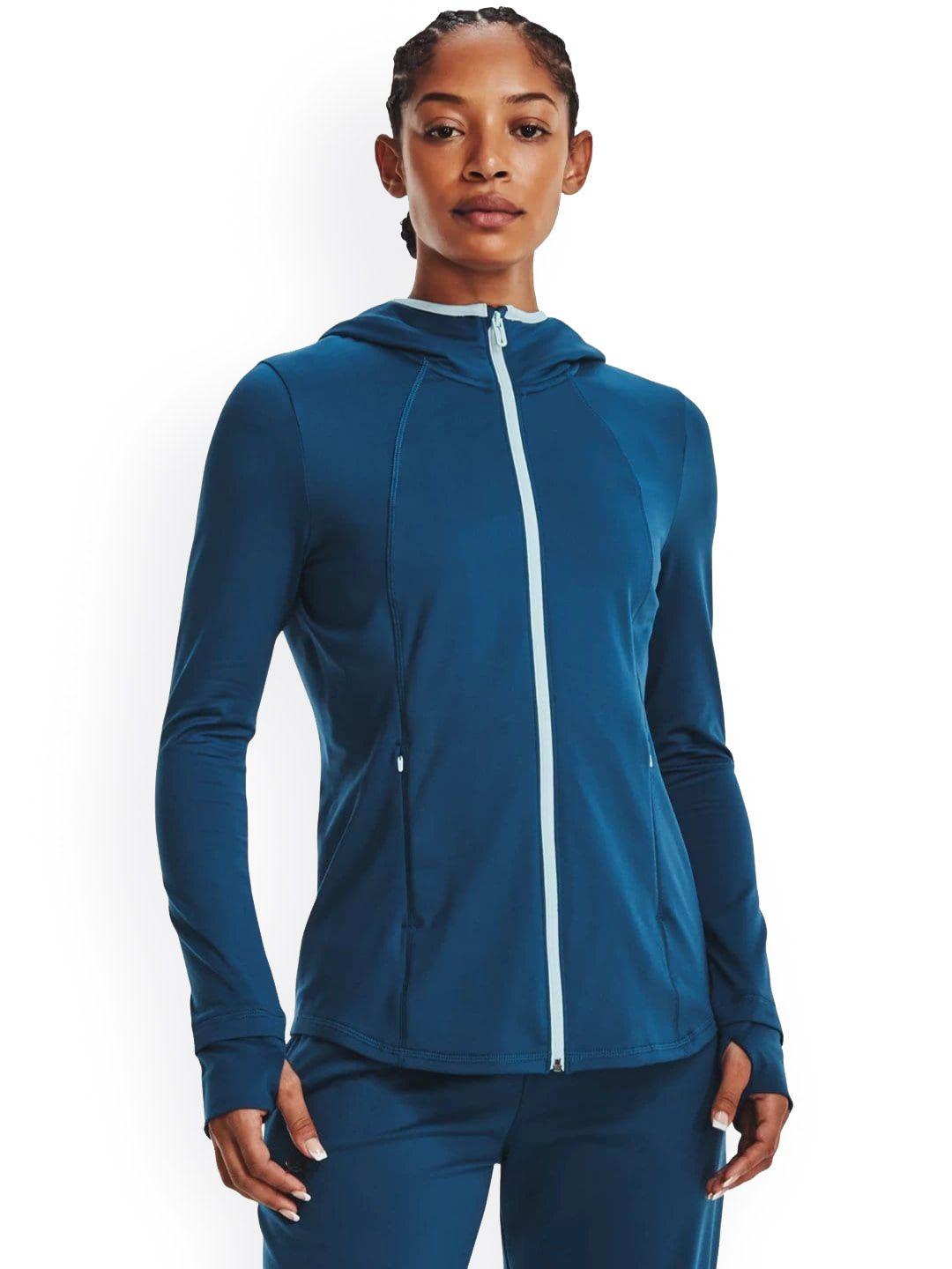 under armour training or gym meridian cold weather hooded sporty jacket