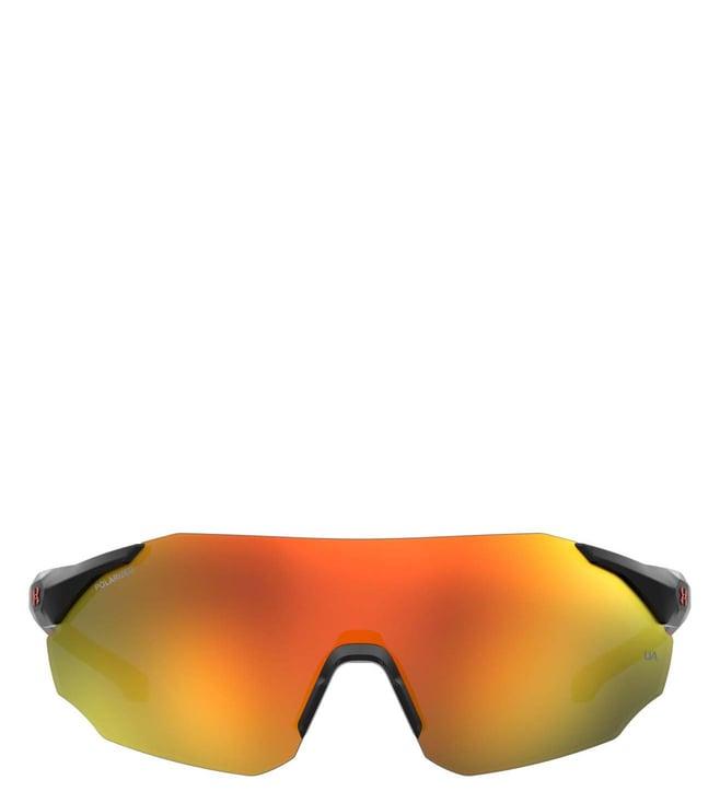 under armour ua hammer/f orange uv protected wraparound sunglasses for men