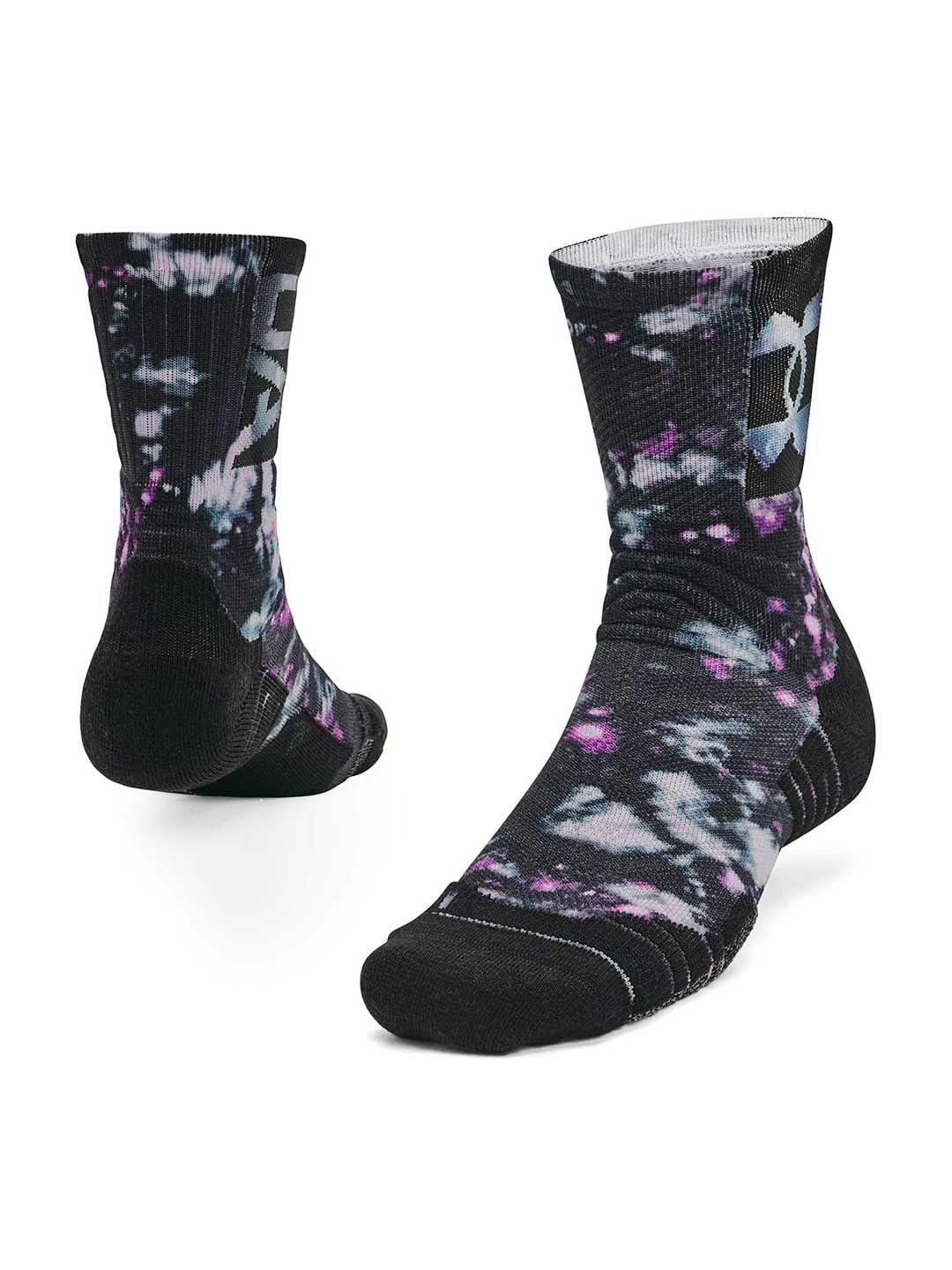 under armour unisex patterned playmaker mid crew above ankle length socks