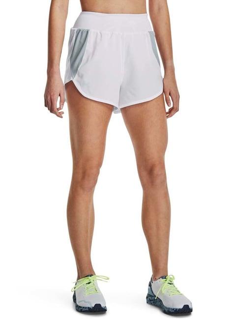 under armour white high rise sports shorts