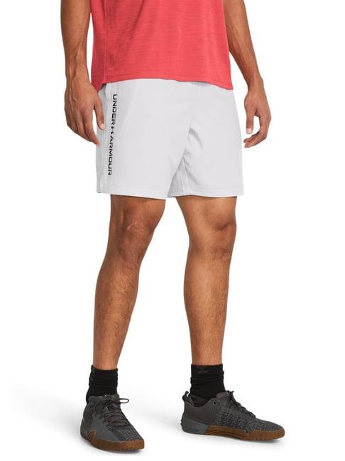 under armour white loose fit shorts