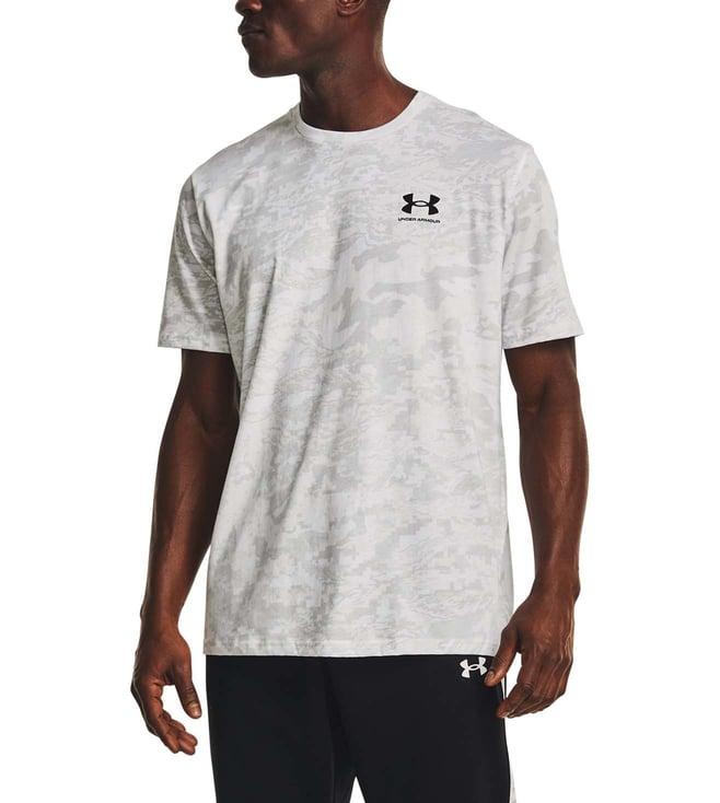 under armour white regular fit camouflage sports t-shirt