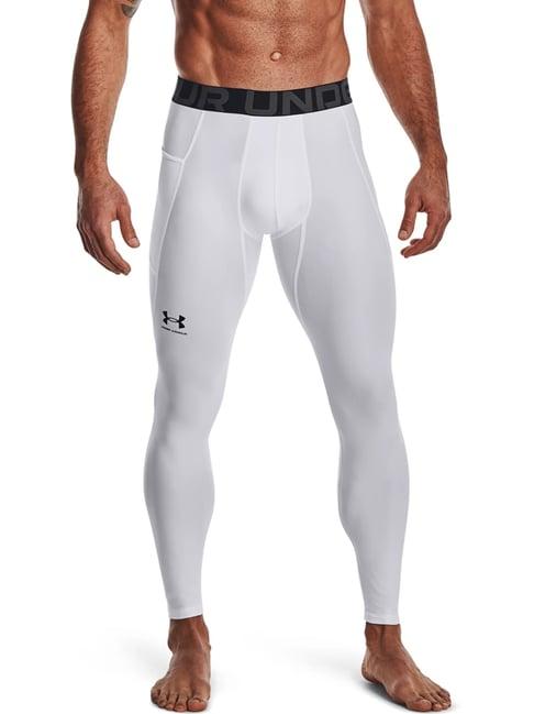 under armour white slim fit sports tights