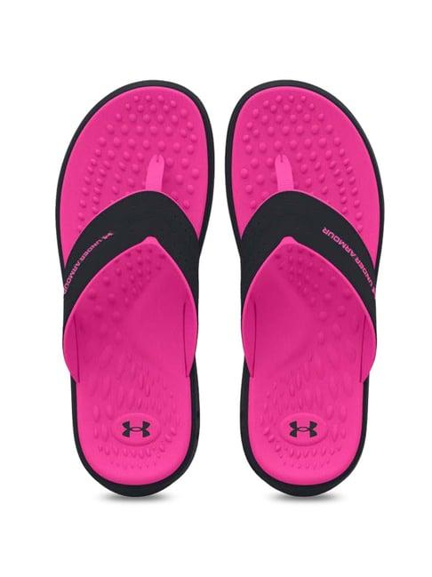 under armour women's ignite pro black flip flops