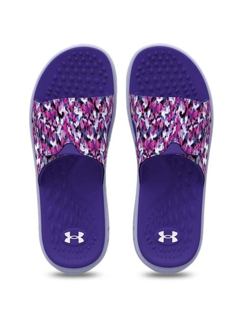 under armour women's ignite pro graphic pink slides