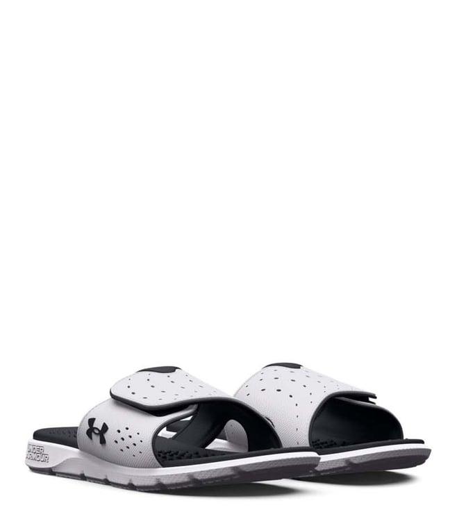 under armour women's ignite pro white slide sandals