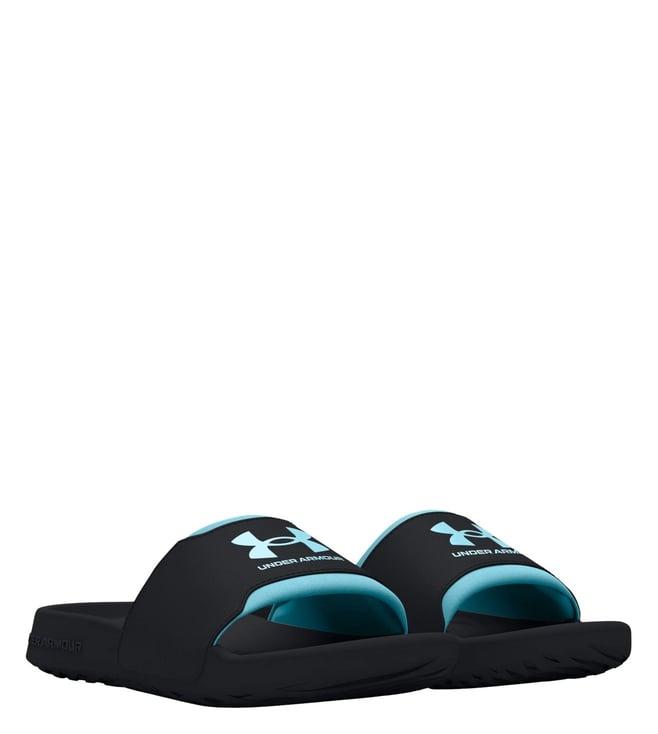 under armour women's ignite select black logo slide sandals