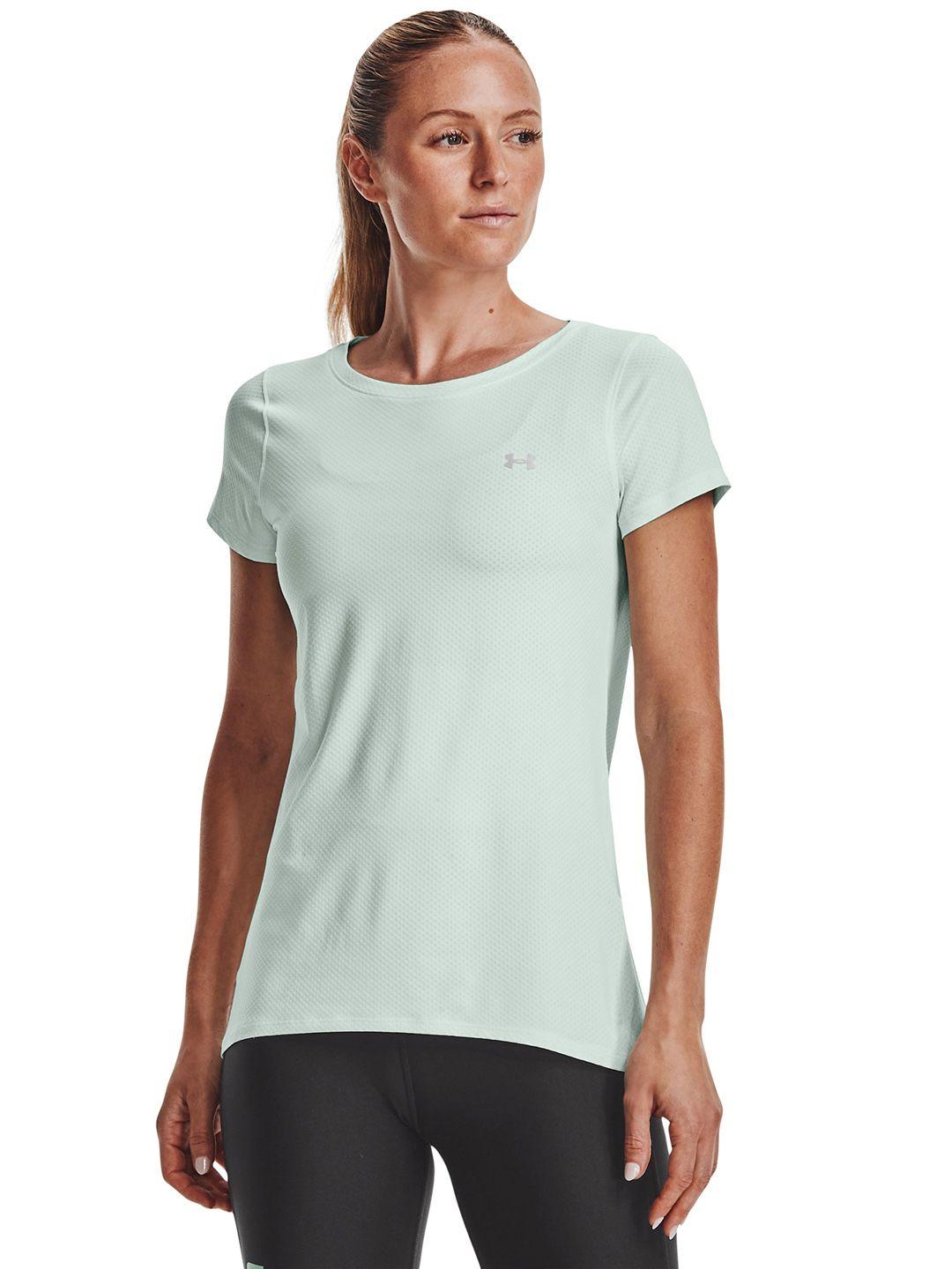 under armour women blue ua hg armour ss t-shirt