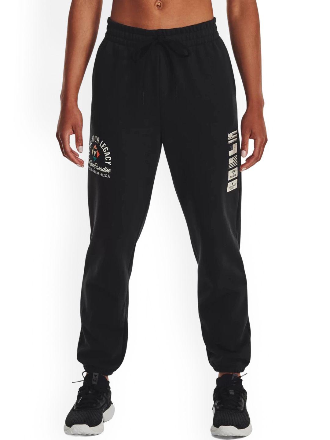 under armour women project rock heavy weight terry joggers