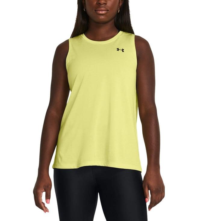 under armour yellow tech twist tank