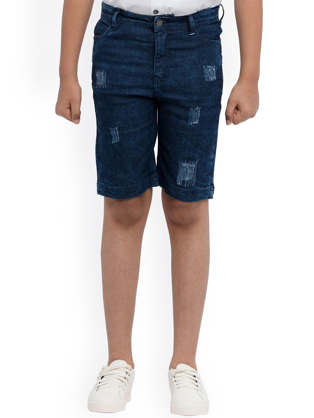 under fourteen only boys blue denim shorts