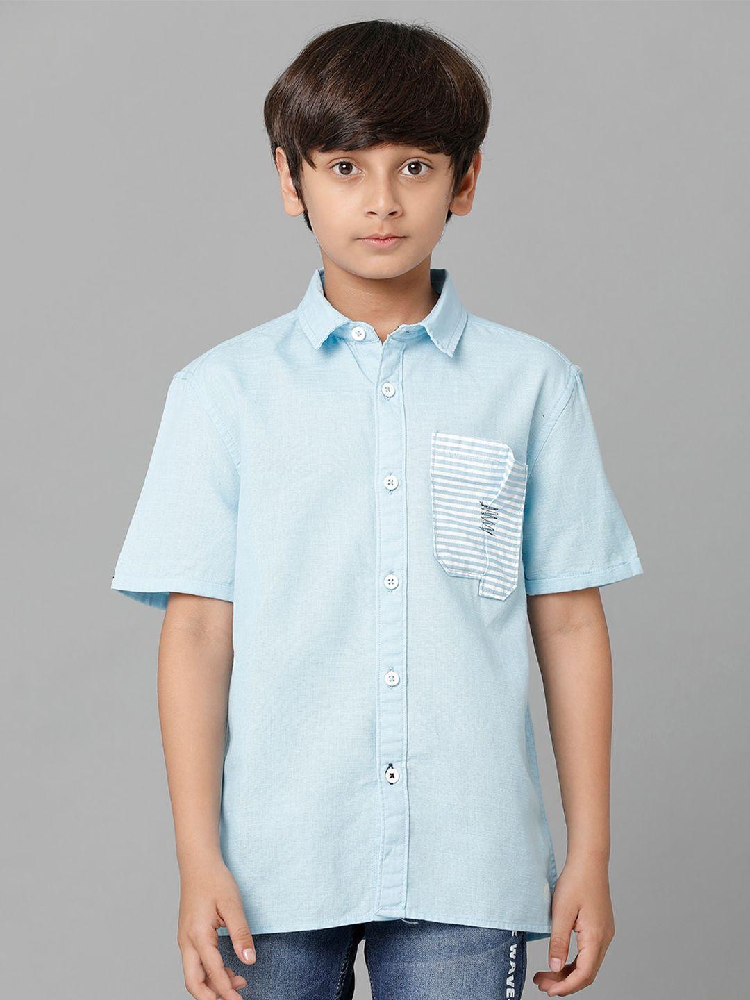 under fourteen only boys casual cotton shirt