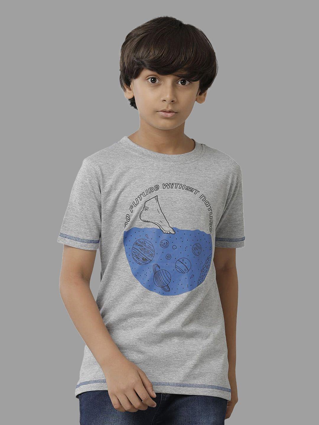 under fourteen only boys conversational printed cotton t-shirt