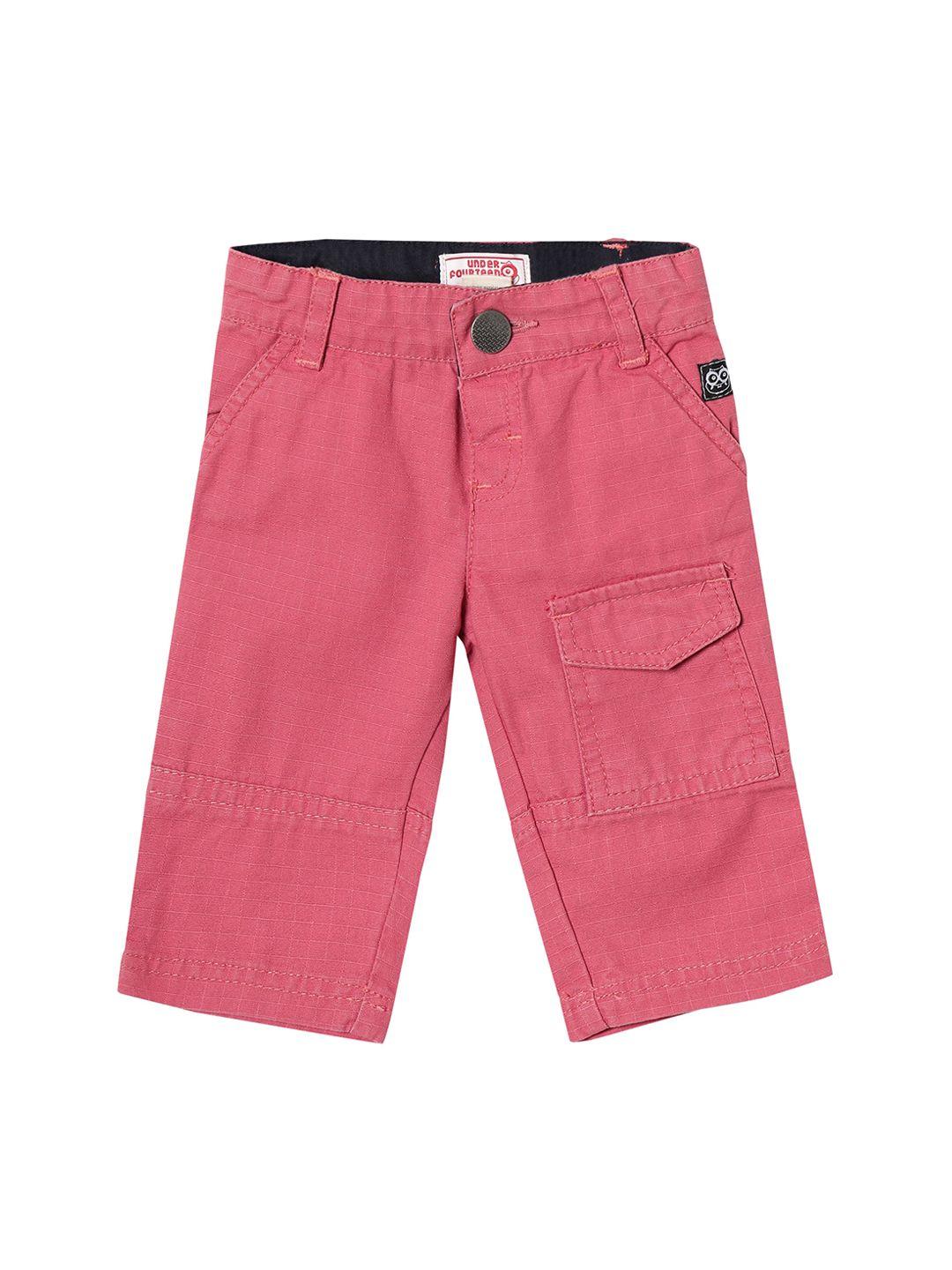 under fourteen only boys coral slim fit trousers