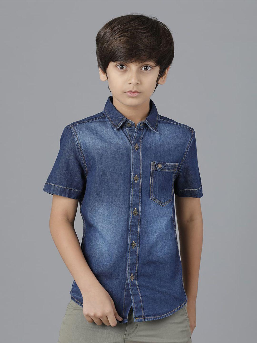 under fourteen only boys faded casual shirt