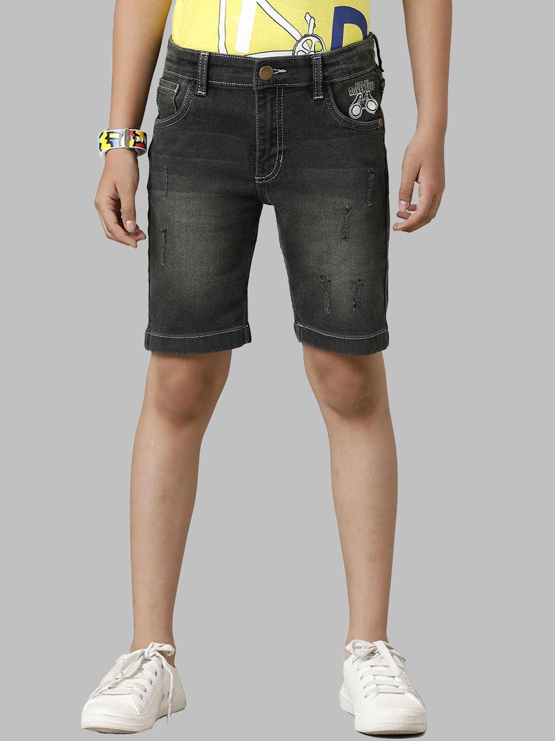 under fourteen only boys mid-rise cotton denim shorts