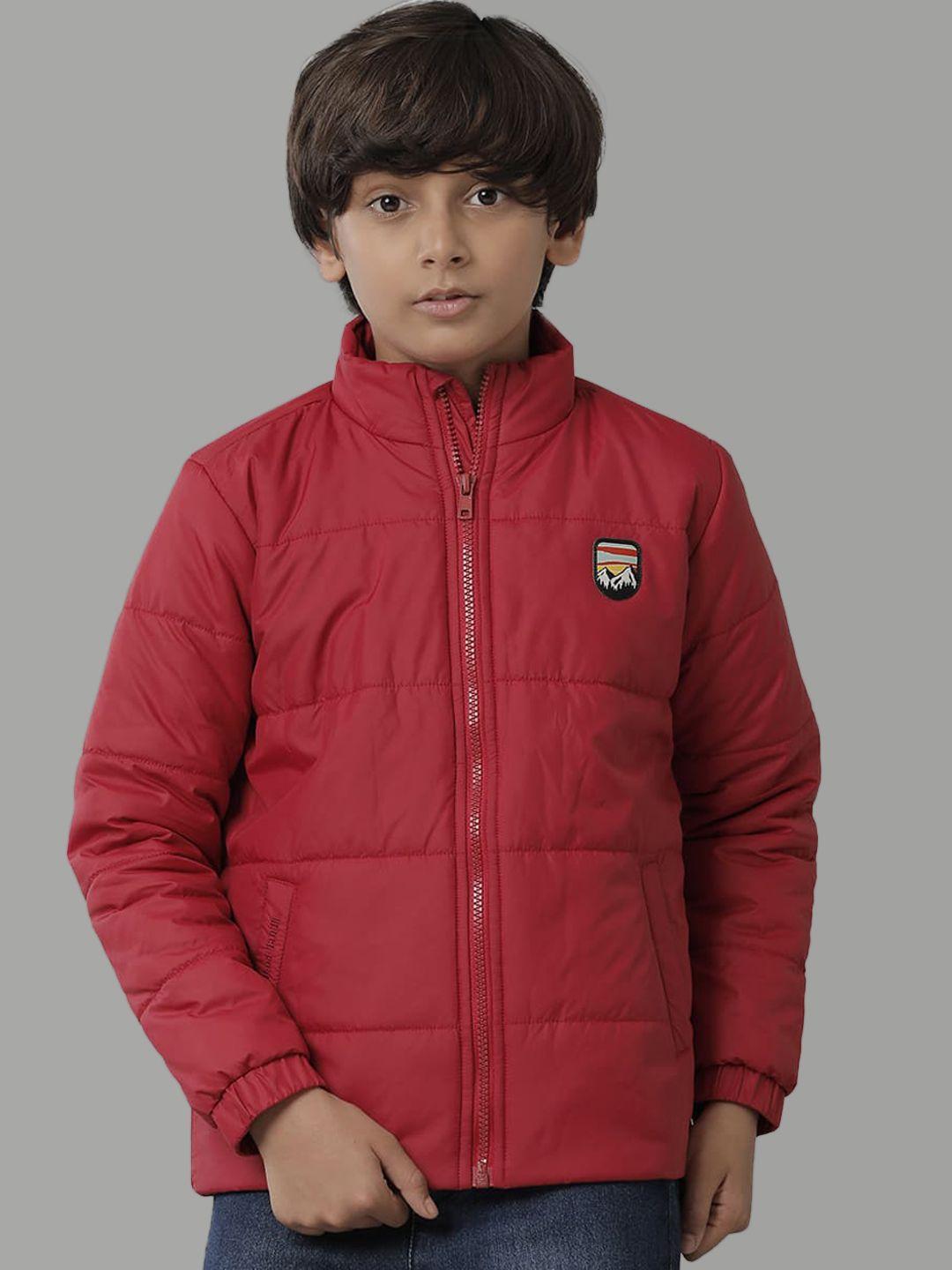 under fourteen only boys mock collar padded jacket