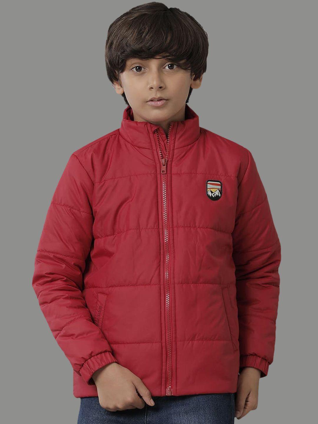 under fourteen only boys mock collar padded jacket