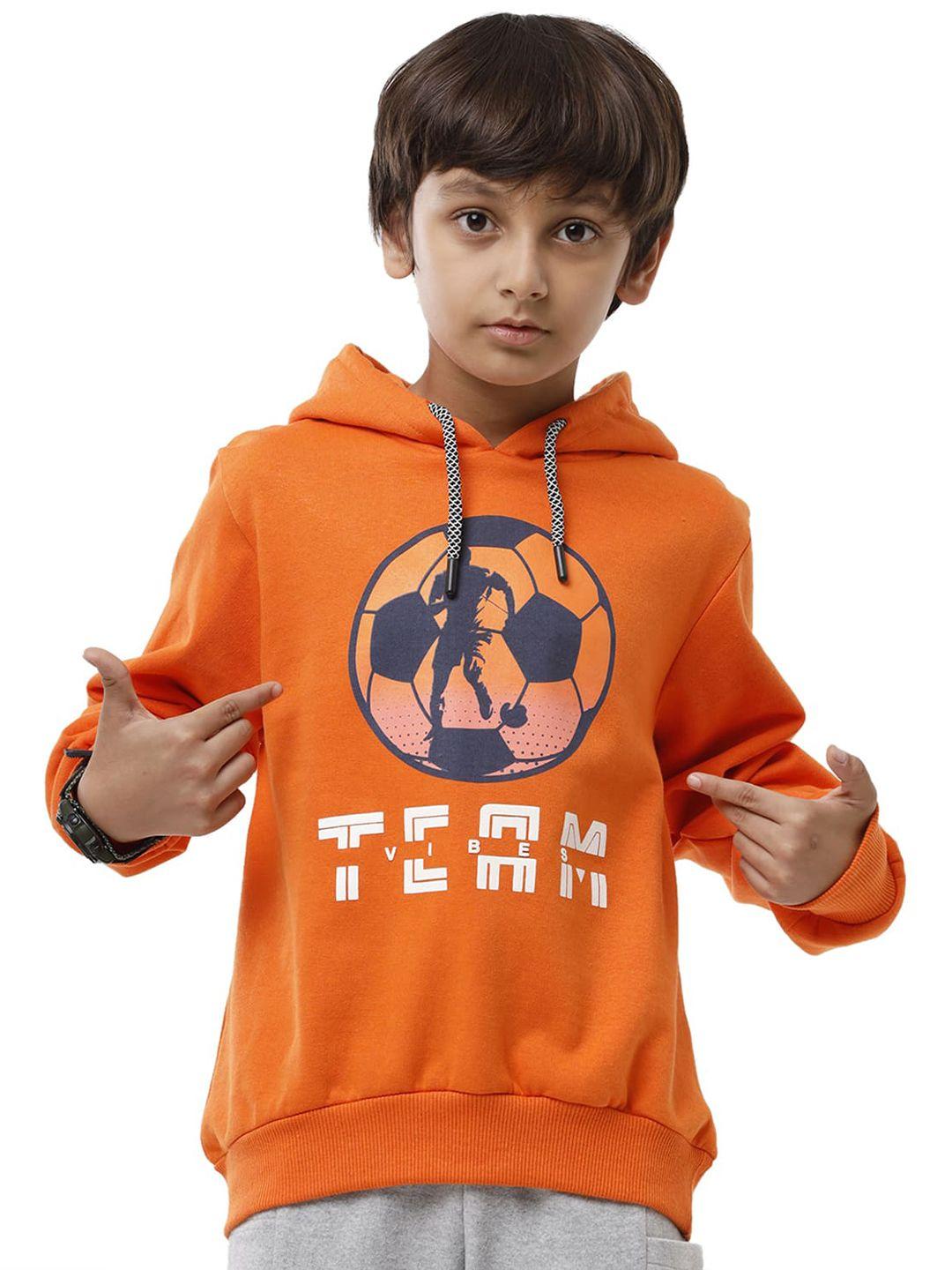 under fourteen only boys printed hooded sweatshirt