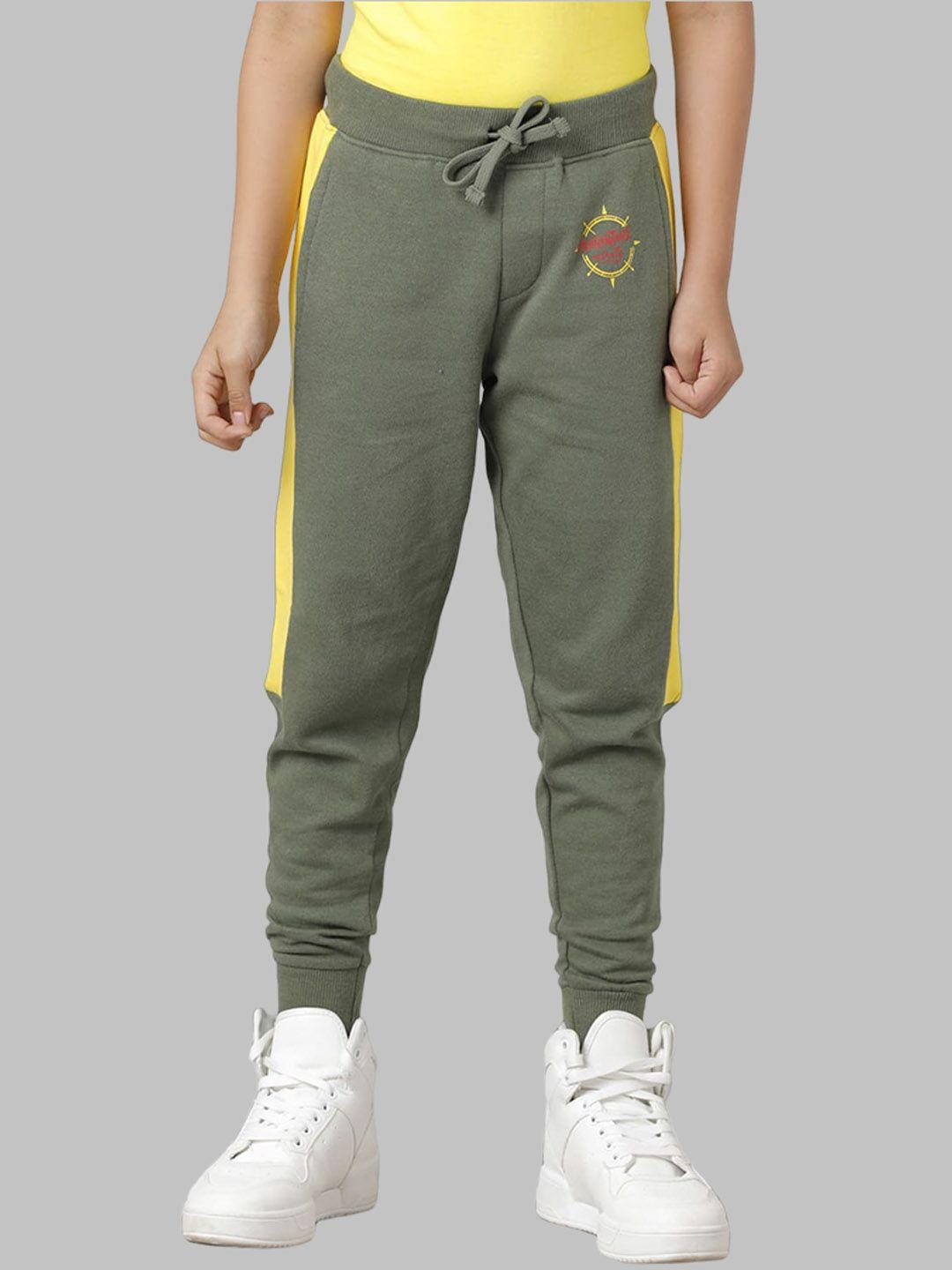 under fourteen only boys slim fit cotton joggers