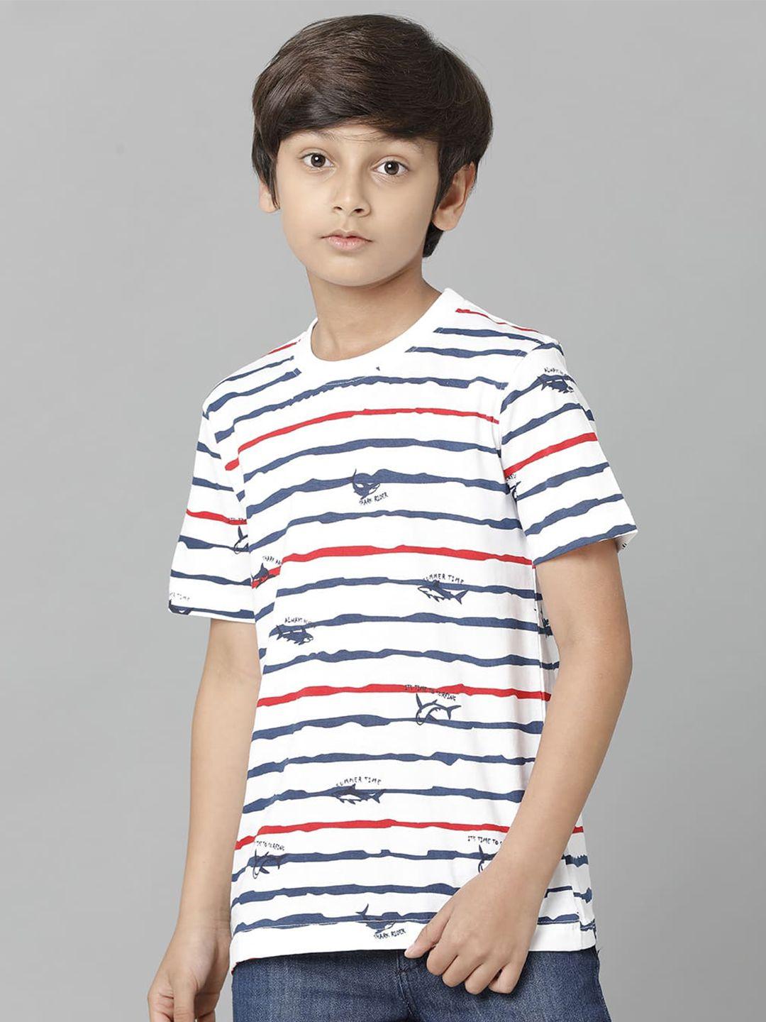 under fourteen only boys striped cotton t-shirt