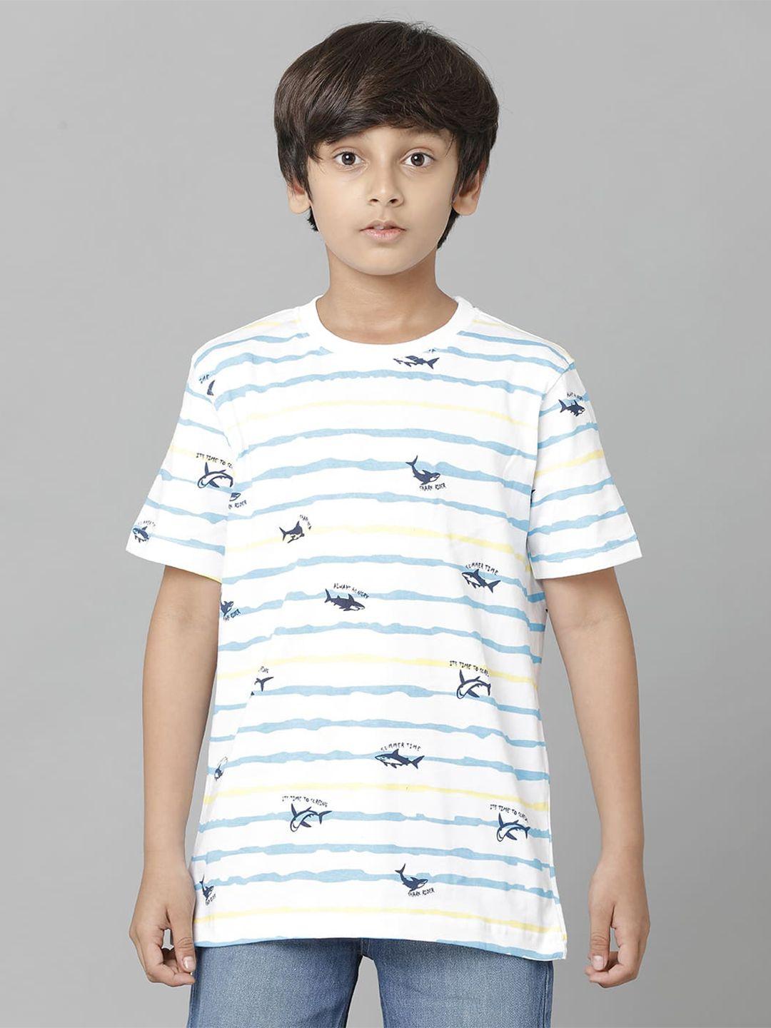 under fourteen only boys striped cotton t-shirt