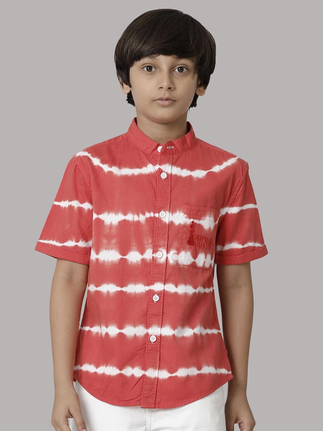 under fourteen only boys tie & dyed cotton casual shirt