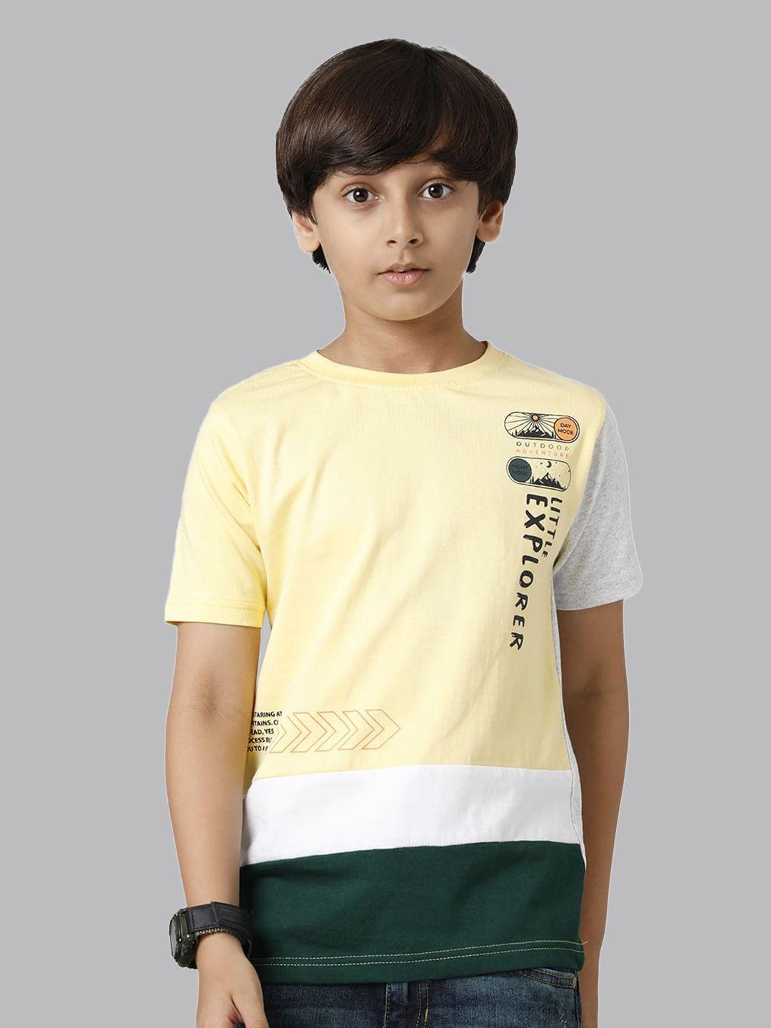 under fourteen only boys yellow pockets t-shirt