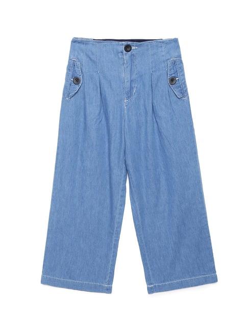 under fourteen only kids blue solid pants