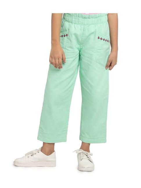 under fourteen only kids mint embroidered pants