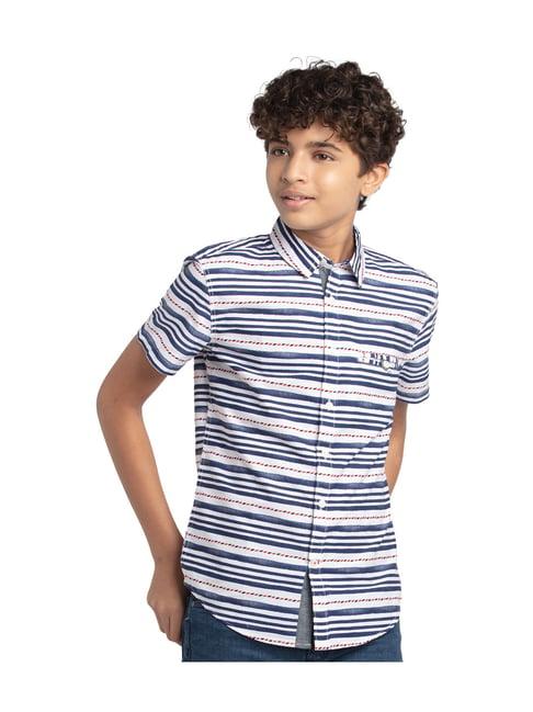 under fourteen only kids multicolor striped shirt