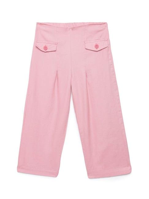 under fourteen only kids pink solid pants