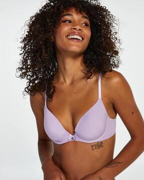 under-wired lightly padded plunge bra