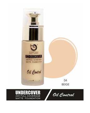 undercover 24h full coverage matte foundation - 04 beige