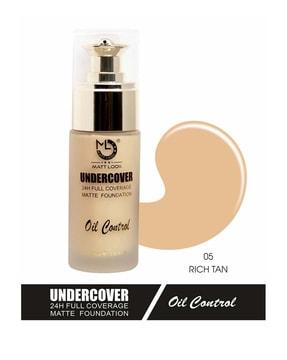 undercover 24h full coverage matte foundation - 05 rich tan