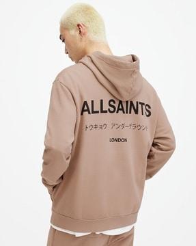 underground cotton relaxed fit hoodie