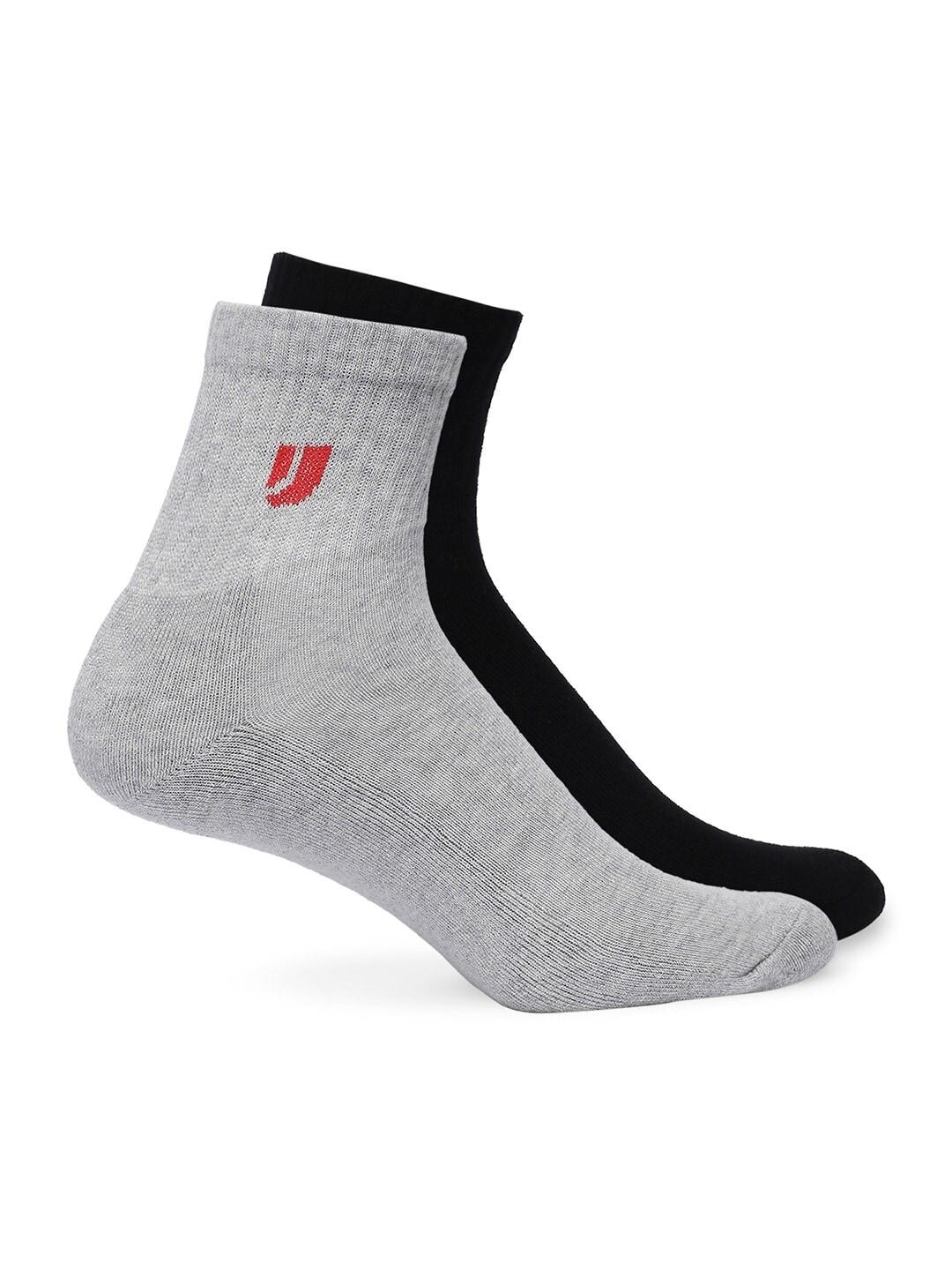 underjeans by spykar men pack of 2 ankle-length socks
