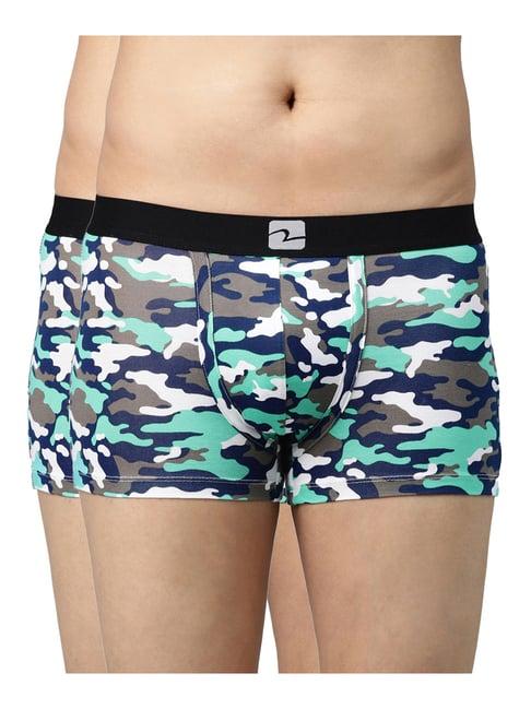 underjeans by spykar multicolor trunks - pack of 2