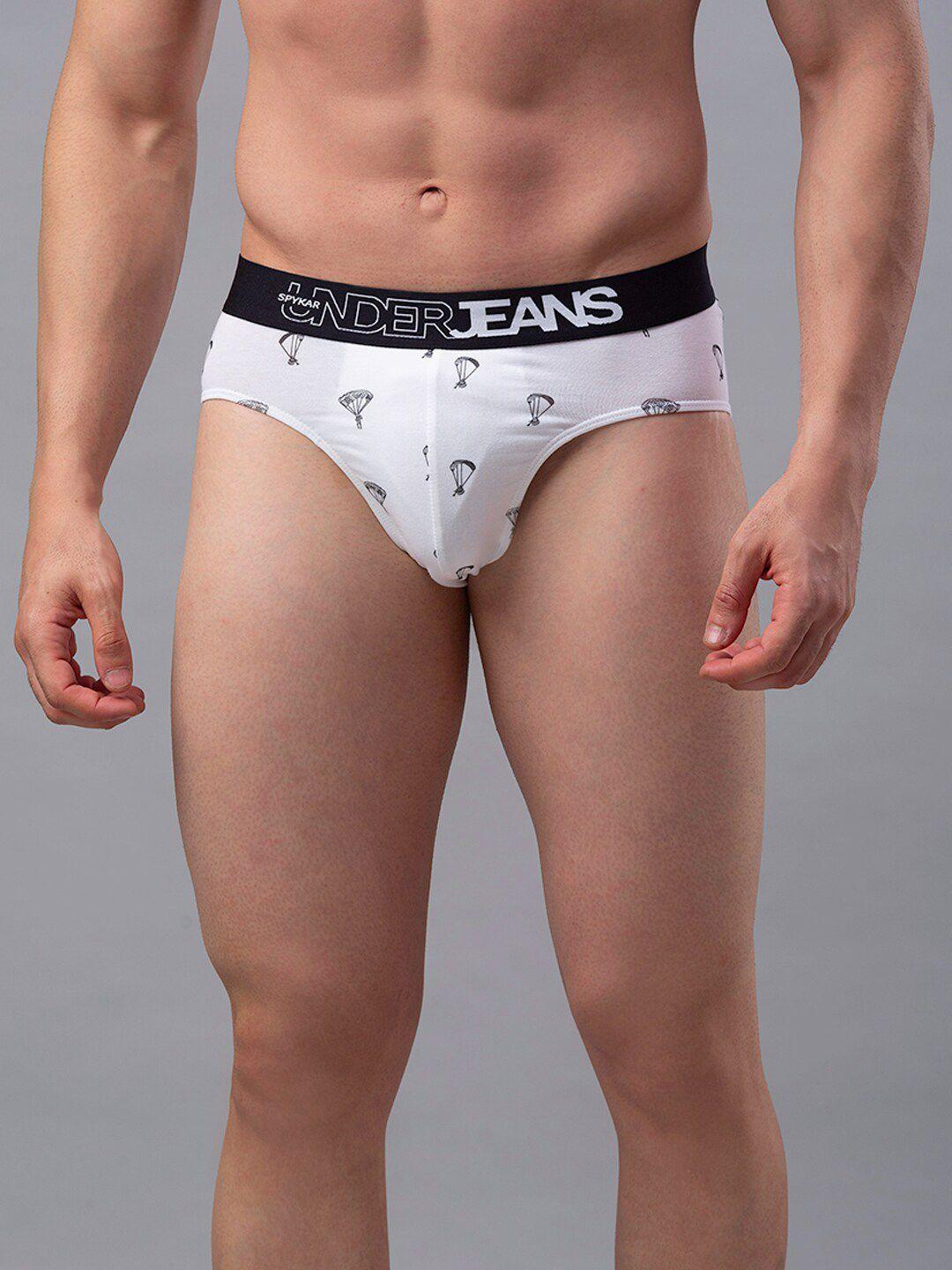 underjeans by spykar men cotton blend brief