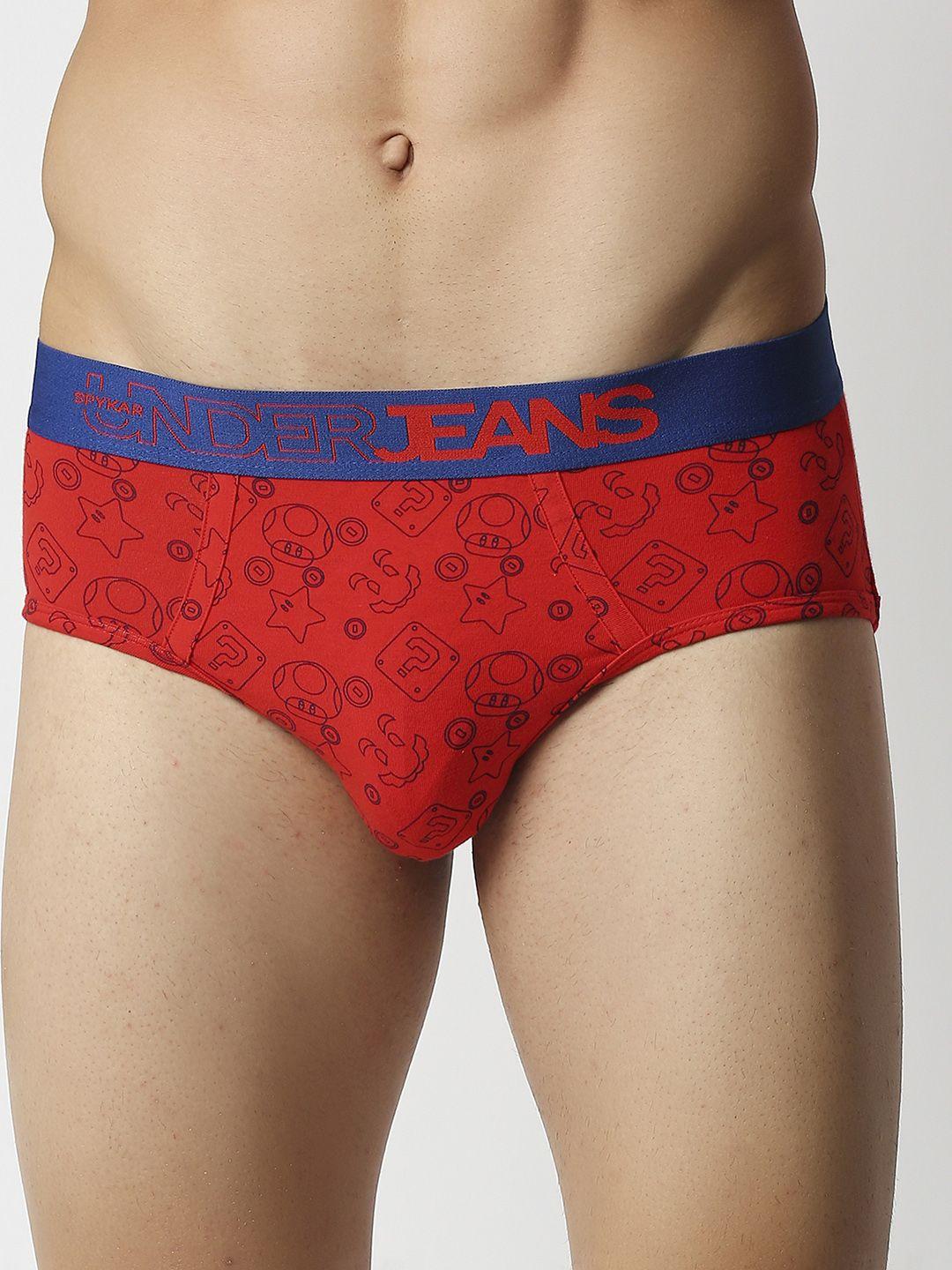 underjeans by spykar men cotton blend brief